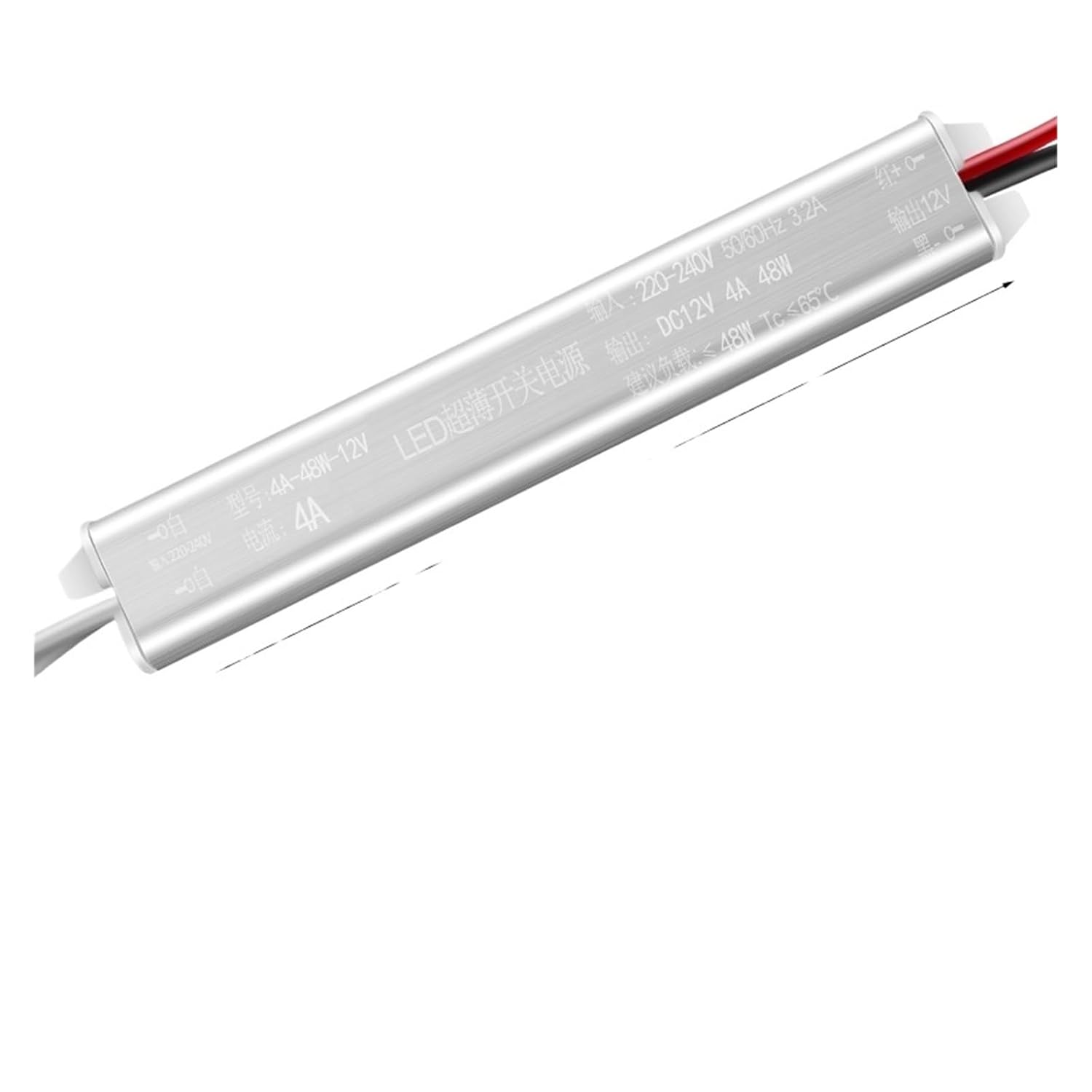 Switching Power Supply 24v Transformer 220 to 12v DC Light Box led Low Voltage Light Strip Special Linear lamp(Dark Gray)