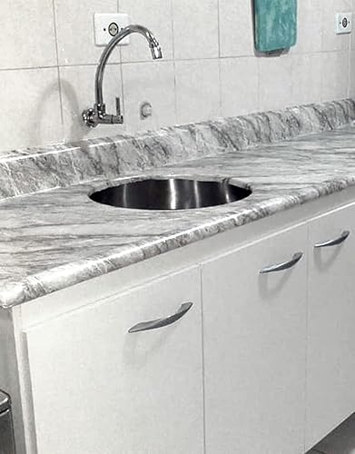 Adesivo para Pia Mármore Carrara Impermeável