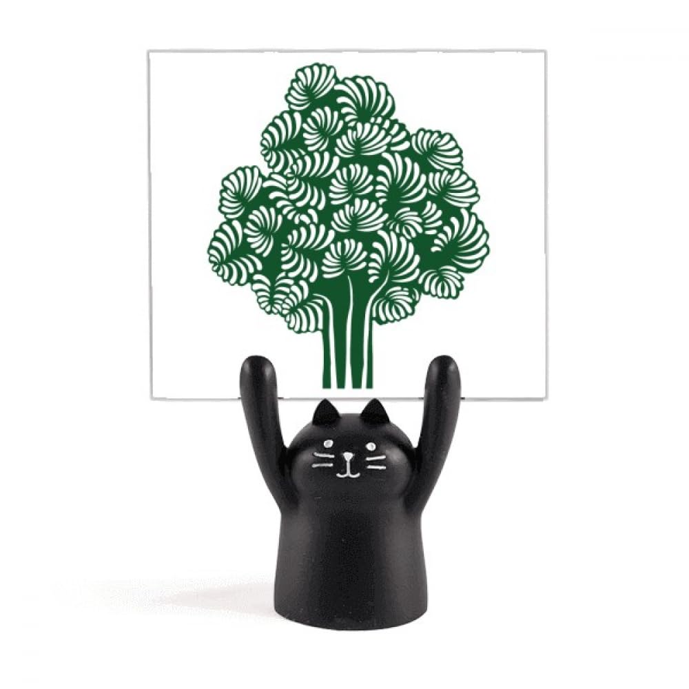 Porte-mémo chat noir support de carte de visite de table pour salon - 4
