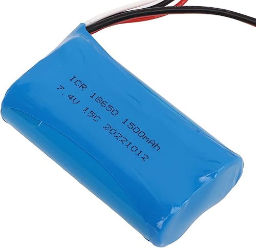 Miniatura 7 de Batería de litio Rc, batería de repuesto, batería de litio, batería de repuesto para coche Rc, batería de litio 18650 7.4V 1500mAh con batería de