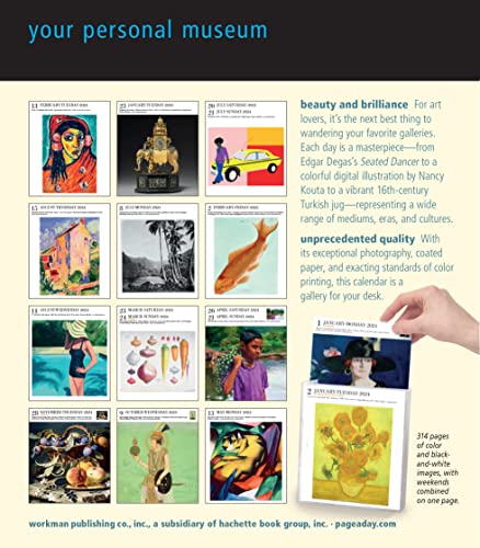 Art Page-A-Day Gallery Calendar 2024: The Next Best Thing to Exploring Your Favorite Museum