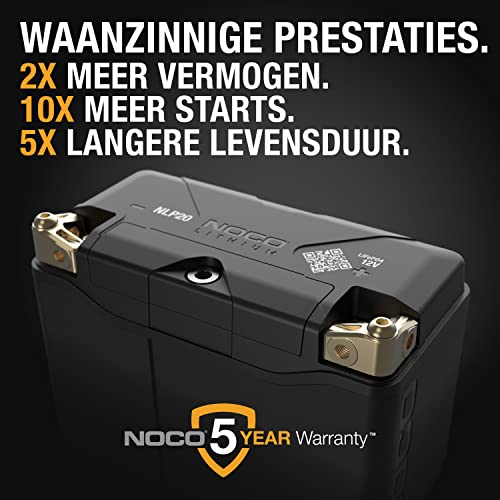 NOCO Lithium NLP20, Groep 20, 600A Lithium Motorfiets Accu, 12V 7Ah-Batterij met Dynamisch BMS voor Motorfietsen, ATV's, UTV's, Jetski's, Scooters en Sneeuwscooters - Image 3