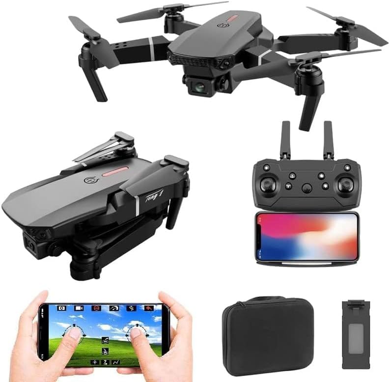 1080P HD 4k Camera Live Video for Beginners,Foldable GPS FPV Drone, RC Quadcopter with GPS Return Home, Follow, Gesture Control, Auto Hover & 5G Wifi Transmission (Black)