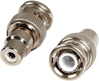 عبوتين من قابس ار سي ايه انثى الى مقبس بي ان سي ذكر موصل محوري لفيديو الدوائر التلفزيونية المغلقة