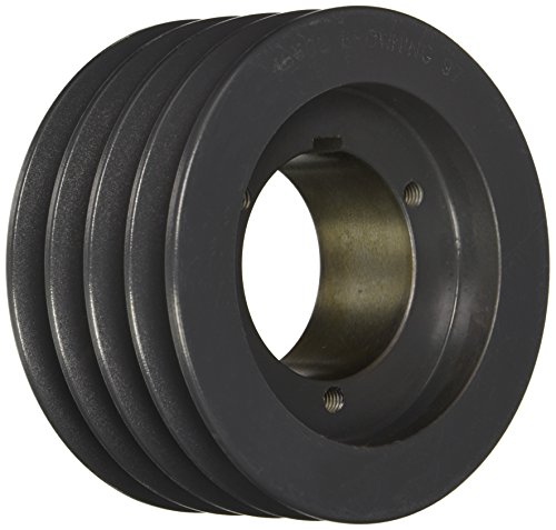 Browning 4B60Q Split Taper Sheave, Cast Iron, 4 Groove, A or B Belt, Split Taper Sheave, Uses Q1 Bushing