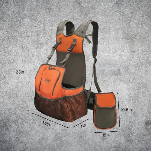 MYDAYS Upland Bird Game Vest, Hunting Tactical Vest with Game Pouch and Pockets for Outdoor Bird Hunting