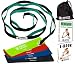 Physical Therapy equipment, Stretching Strap with Loops AND 4 Quality Resistance Exercise Loop Bands, Online Videos, eBook, Carry Bag - Extra Long, Patented Buckle - by GREAT ACTIVE