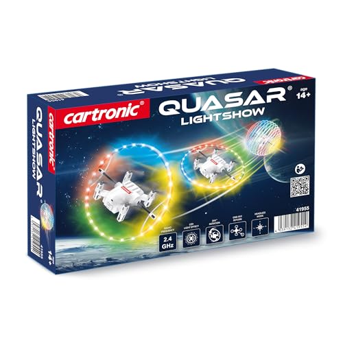 2.4 GHz Quadcopter QUASAR Lightshow, 13 x 13 x 3,3 cm I Ferngesteuerte Drohne mit rotierendem Lichtring I Drohne für Anfänger geeignet I Ab 14 Jahre – Bild 6