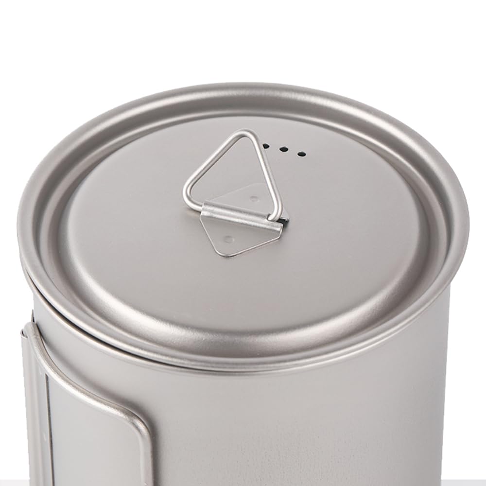 Acouto Bouteille d'eau en Titane 700 Ml Bouteille d'eau de Sport Légère pour le Camping en Plein Air Randonnée Sac à Dos Construction Résistante à la Corrosion Légère Cette Fabriquée (Flacon de
