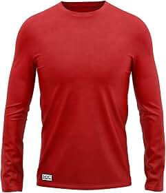 Camiseta Masculina Lisa Algodão Premium Manga Longa MXC BRASIL