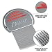 Stainless Steel Head Lice Comb - Pro Grade Louse and Nit Removal - Grooved, Rounded Teeth for Comfort and Best Results - Colors May Vary - by Besser Products (1)