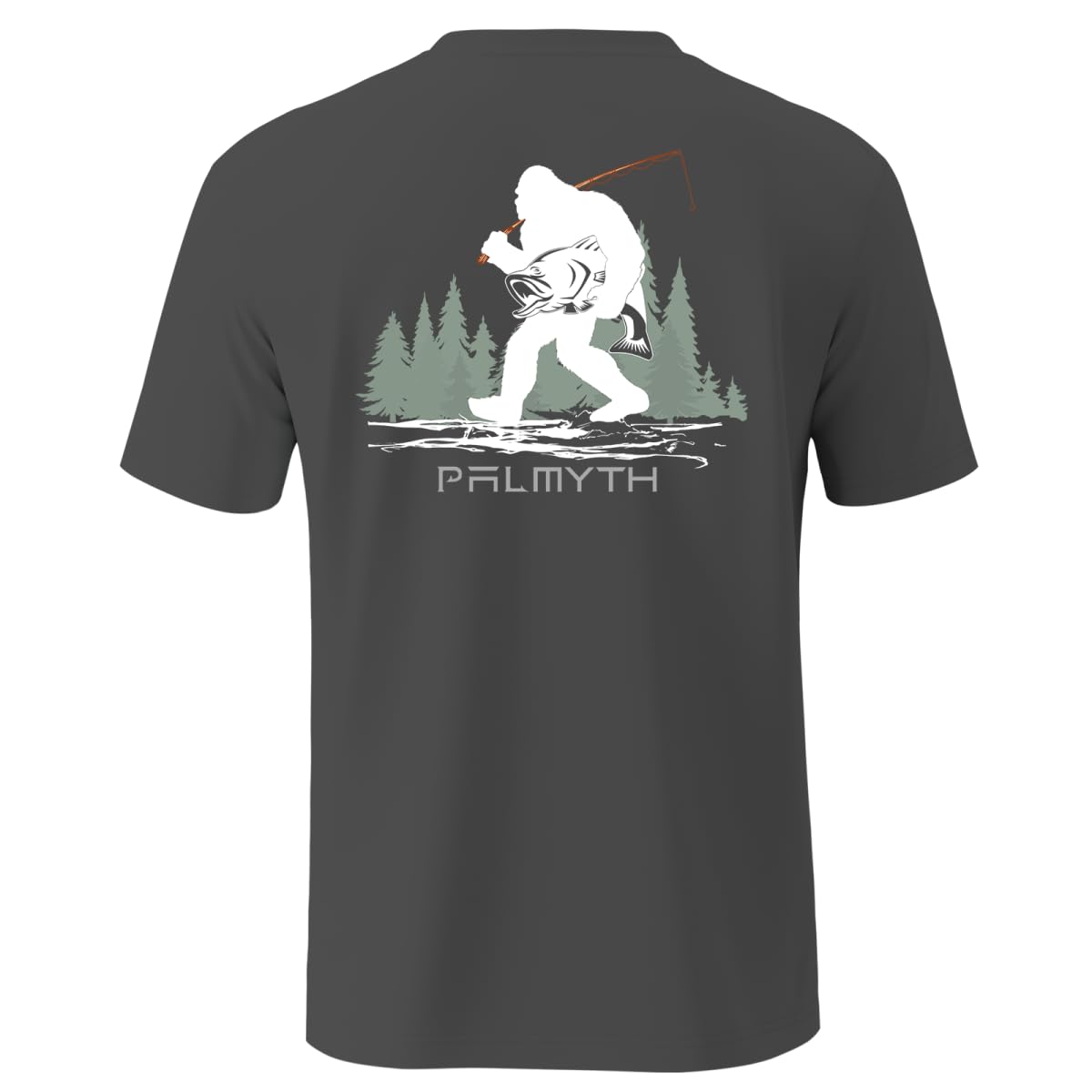 Palmyth Fishing Shirts for Men Short Sleeve T-Shirt UPF 50+ Sun Protection UV Tee