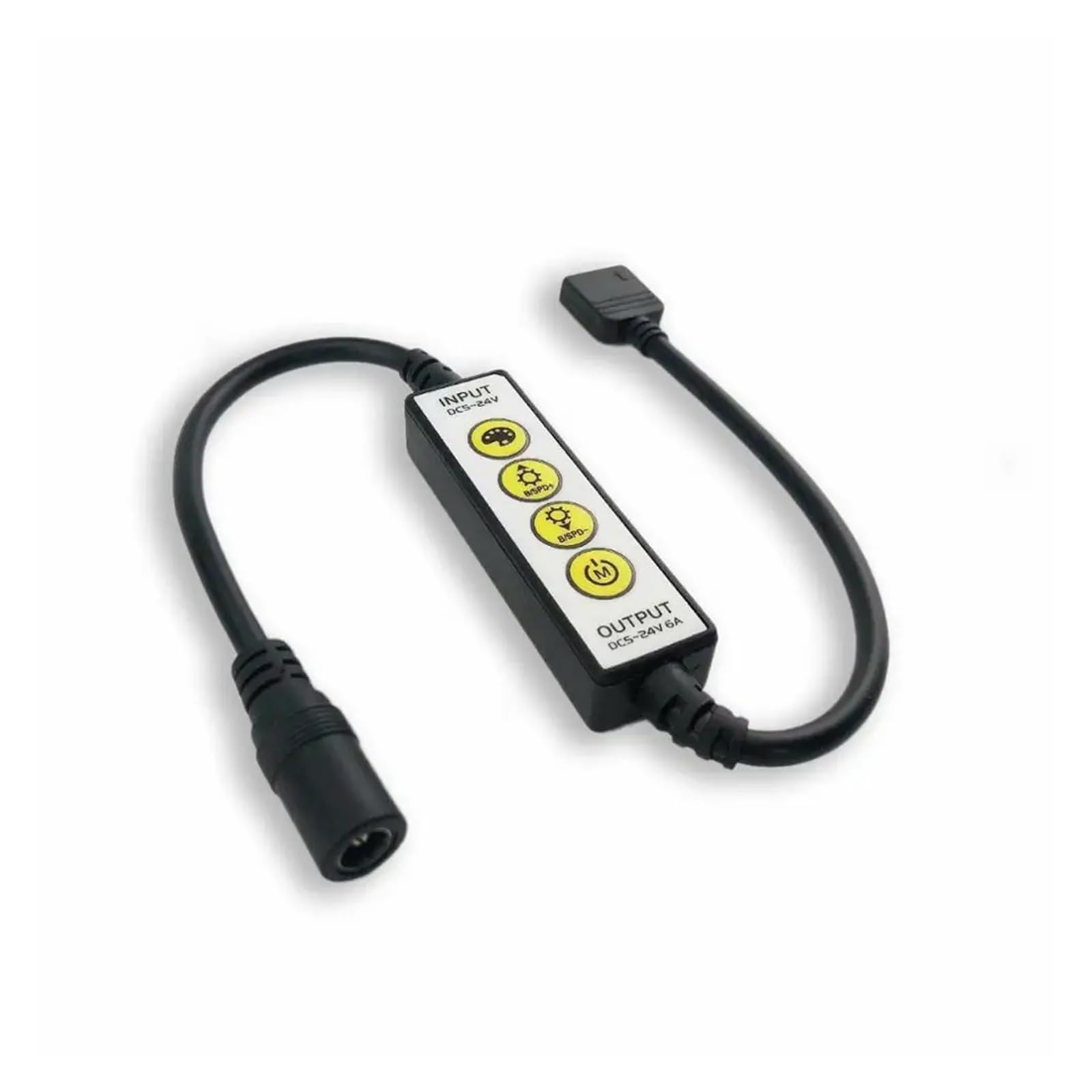 Mini controller LED 5-24V monocromatico RGB RGBW controllo mini dimmer for striscia luminosa 5050/3528 CE RoHS(RGB (Red Green Blue))