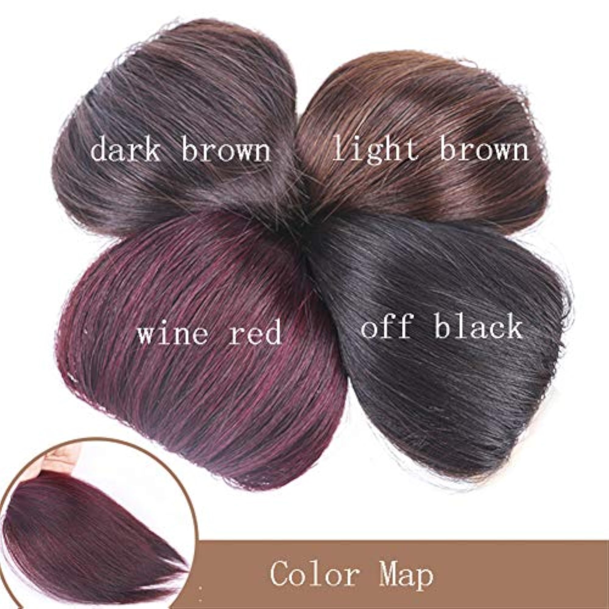 14" Women's Light Brown Human Hair Top Wiglet Closure