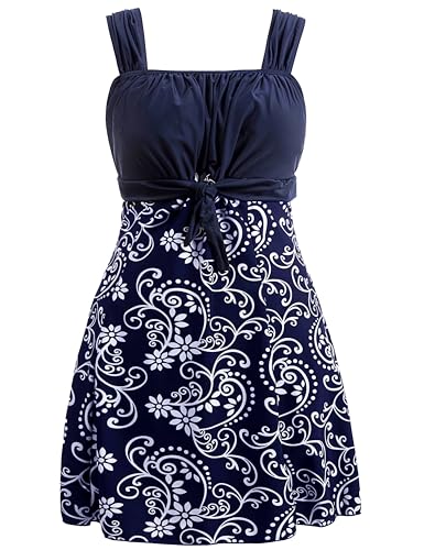 wantdo Women's Flattering Swimwear One-Piece Swimsuit Porcelain 8/10