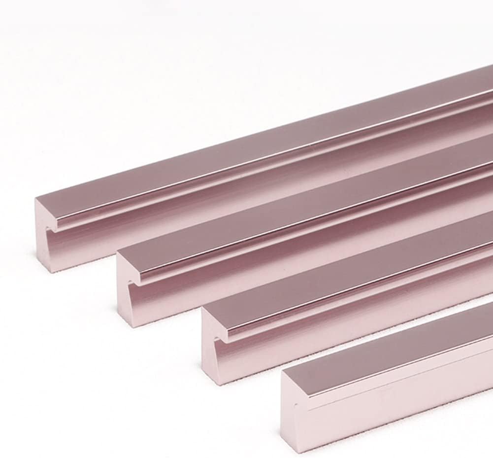 Handle,Cupboard Knobs,Handles Aluminum Alloy Furniture Handles 2 Pieces Cabinet Handles Modern Kitchen Handles Door Knobs Drawer Door Handle with Screws for Bedroom,Closet,Furniture,Rose Gold (Hole Di