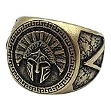 Spartan helmet ring Greek jewelry for men Handmade custom rings