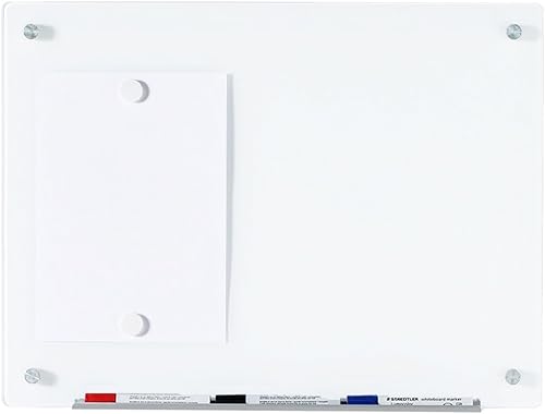 Miniatura 21 de Audio-Visual Direct - Juego de pizarra de vidrio magnética de borrado en seco Ultra blanca,Calendario Estándar,Calendario Ultra