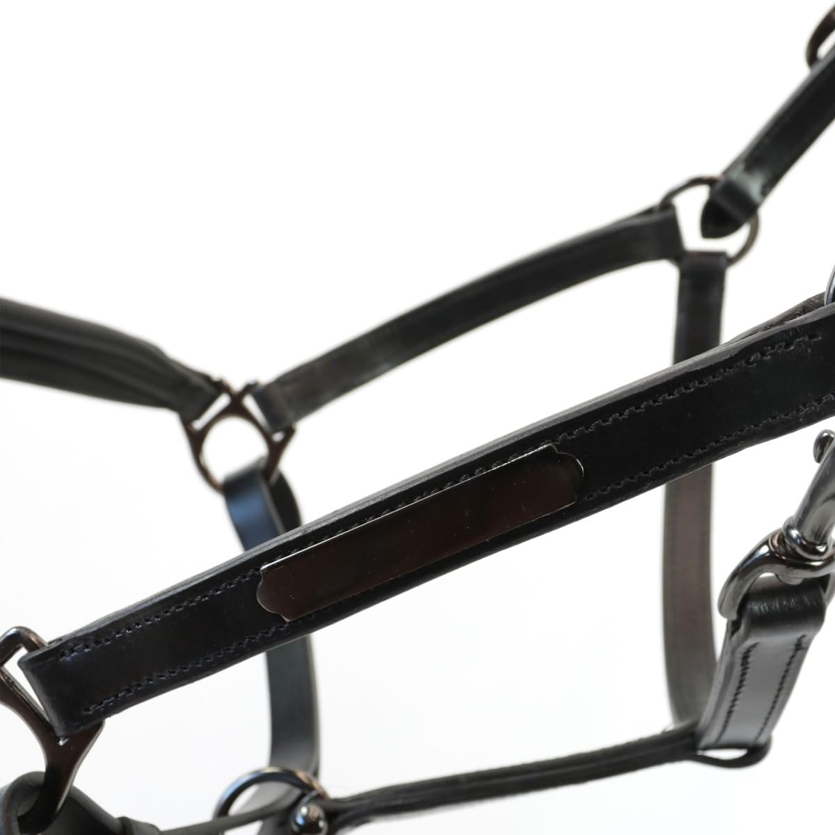 Cavezza Cuoio Equityum SuperSoft Glitter, Comfort e Stile Italiano, Materiali Innovativi, Design Elegante, Dettagli Raffinati per Cavalieri Esigenti (Nero, Cob)