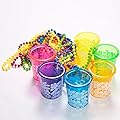 LUAU HIBISCUS SHOT GLASS BEAD NECKLACE - Jewelry - 12 Pieces