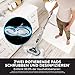 Shark Dampfreiniger, automatischer Dampfbesen mit Steam Blaster, 2 rotierende Power Pads, 3 Dampfstufen, desinfiziert, entfernt Flecken und Schmutz, für versiegelte Hartböden, weiß und grau S8201EU