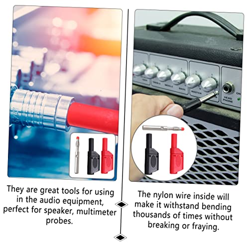 ULTECHNOVO 10 Pçs Plugue Banana Conectores De Fio Elétrico Conector De Plugue De Banana Plugues De B