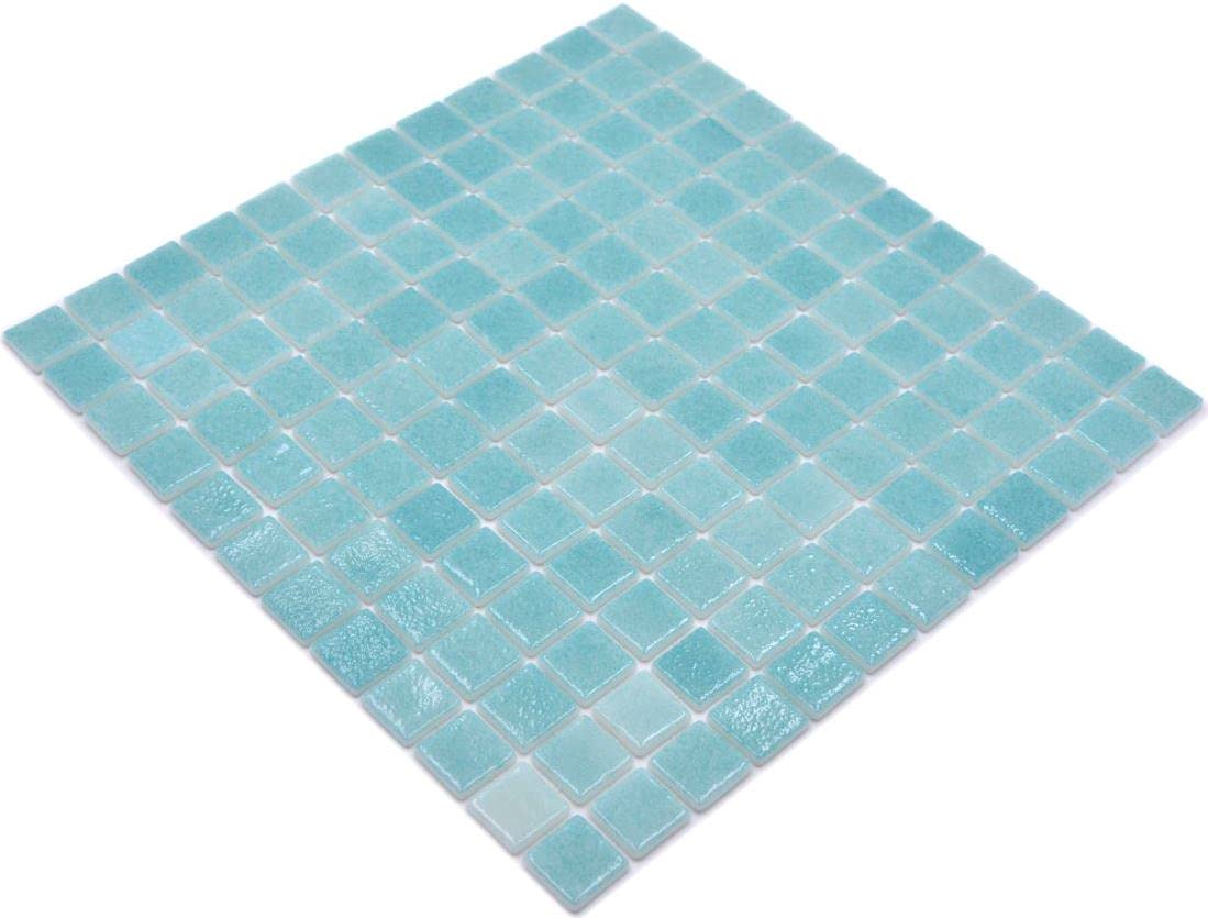 Mosaico de mosaico para piscina, color verde turquesa