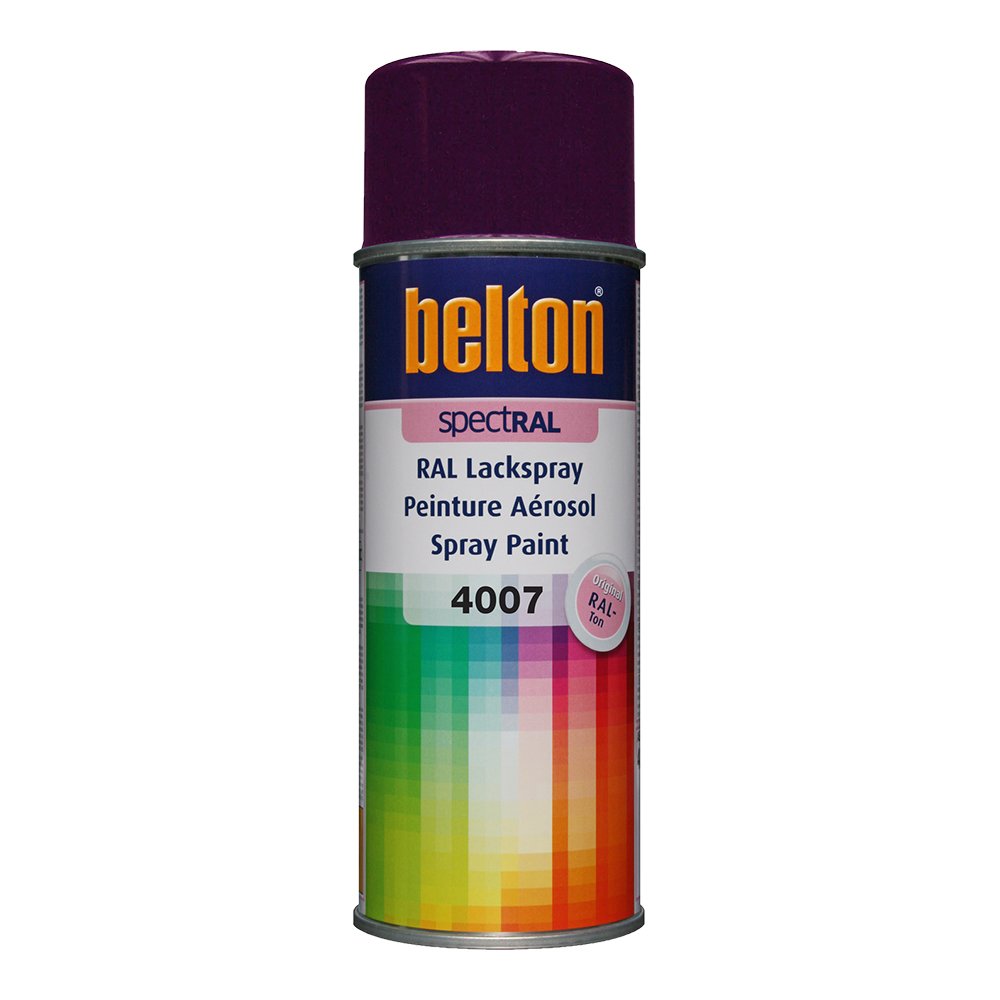 12 x KWASNY 324 068 Belton Spectral lakier w sprayu RAL 4007 purpurpurowy wysoki połysk 400 m