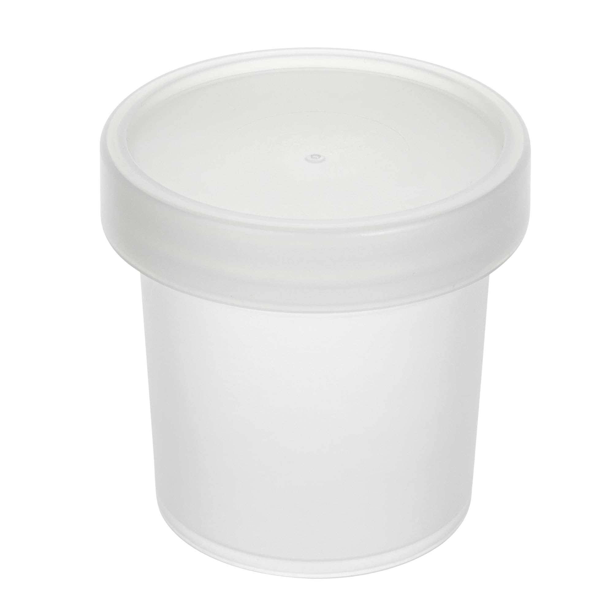 Restaurantware - Mini tazas de postre redondas de 10 onzas, 100 tazas desechables para pudín con tapas, duraderas, apilables, tazas de parfait de plástico transparente con tapas, para llevar postres y
