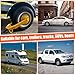 Trailer Wheel Lock Clamp Boot Adjustable for RV Boat Trailer Truck Auto Car Heavy Duty Steel Anti-Theft Tire Lock Trailer Boot Towing Security