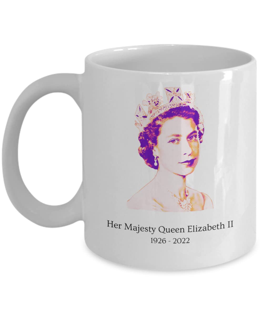 Sa Majesté La Reine Elizabeth II 1926 - 2022 Tasse En Émail
