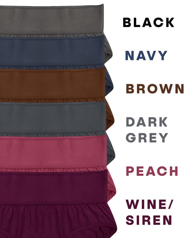 Image of Soft & Comfy Hipster Panties for Women - Pack of 3, 100% Pure Cotton, Wide Elastic Waistband, Multicolor, Perfect for Everyday Wear