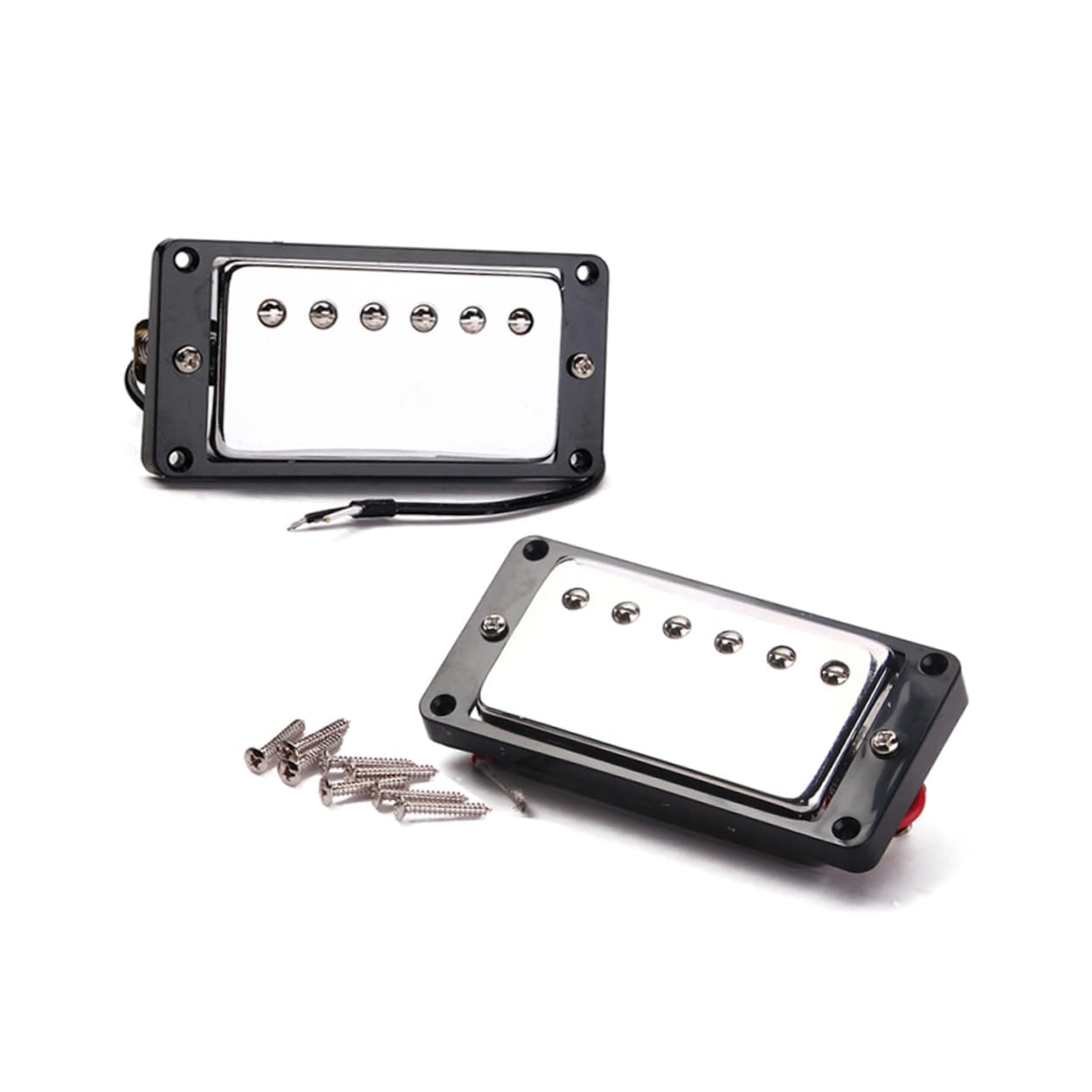 TOYANDONA Pickup Humbucker Doppia Bobina Per Chitarra Elettrica Con Pickup Al Ponte e Telaio Nero Adatto Per Chitarra Elettrica Elimina Feedback e Rumore Indesiderato e Durevole