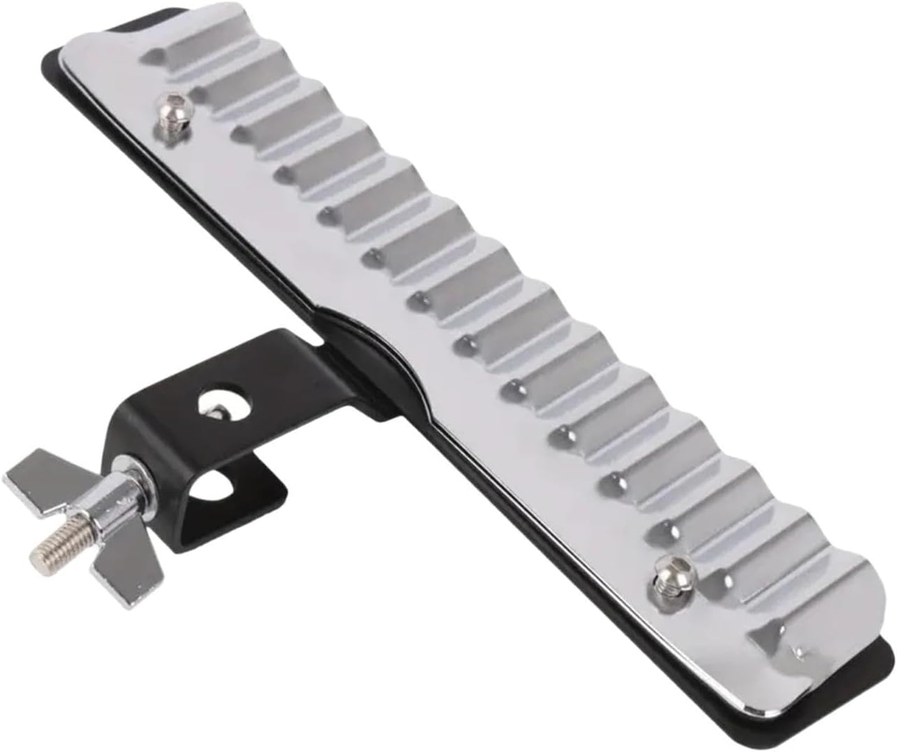 10 Inch Percussion Crasher Metal Drum Accessory with 3 8 Eye Bolt Mount for Guiro Playing Surface