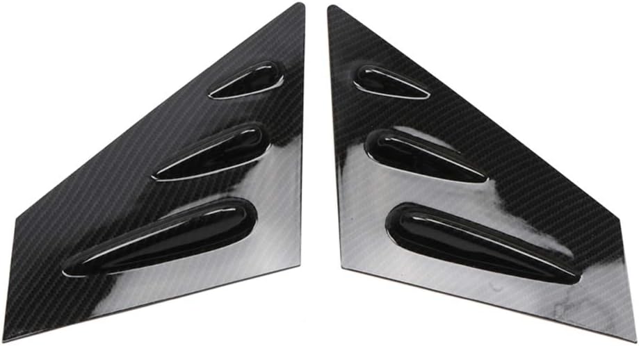 2015-2020 2021 for Subaru WRX STi Window Scoop Louvers Cover ABS 2PCS (Carbon Fiber Style)