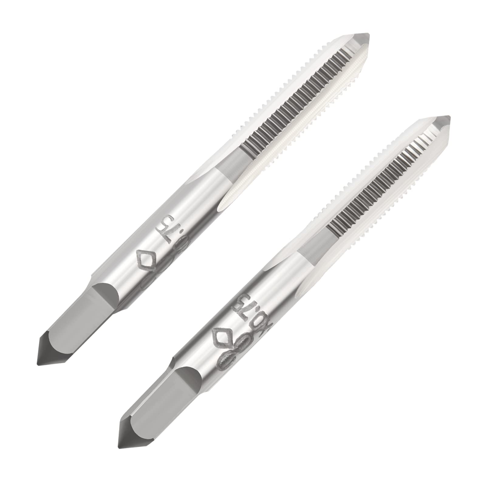Aceteel M6 X 0.75 Metric Hand Tap, Right Hand M6 X 0.75mm Threading Hand Tap 1Pair