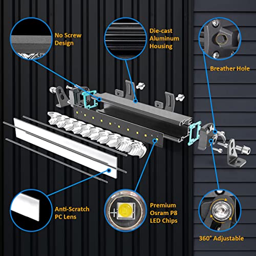 Lasfit 12 Inch Light Bar & 3 Inch 18Y Tir Led Pods #TOP4