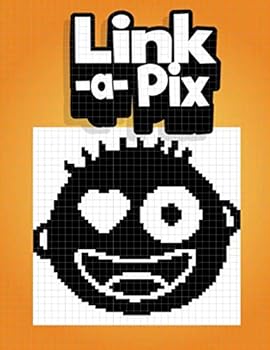 Paperback Link-a-Pix: 30 Mosaic Logic Grid Puzzles For Adults and Kids Book