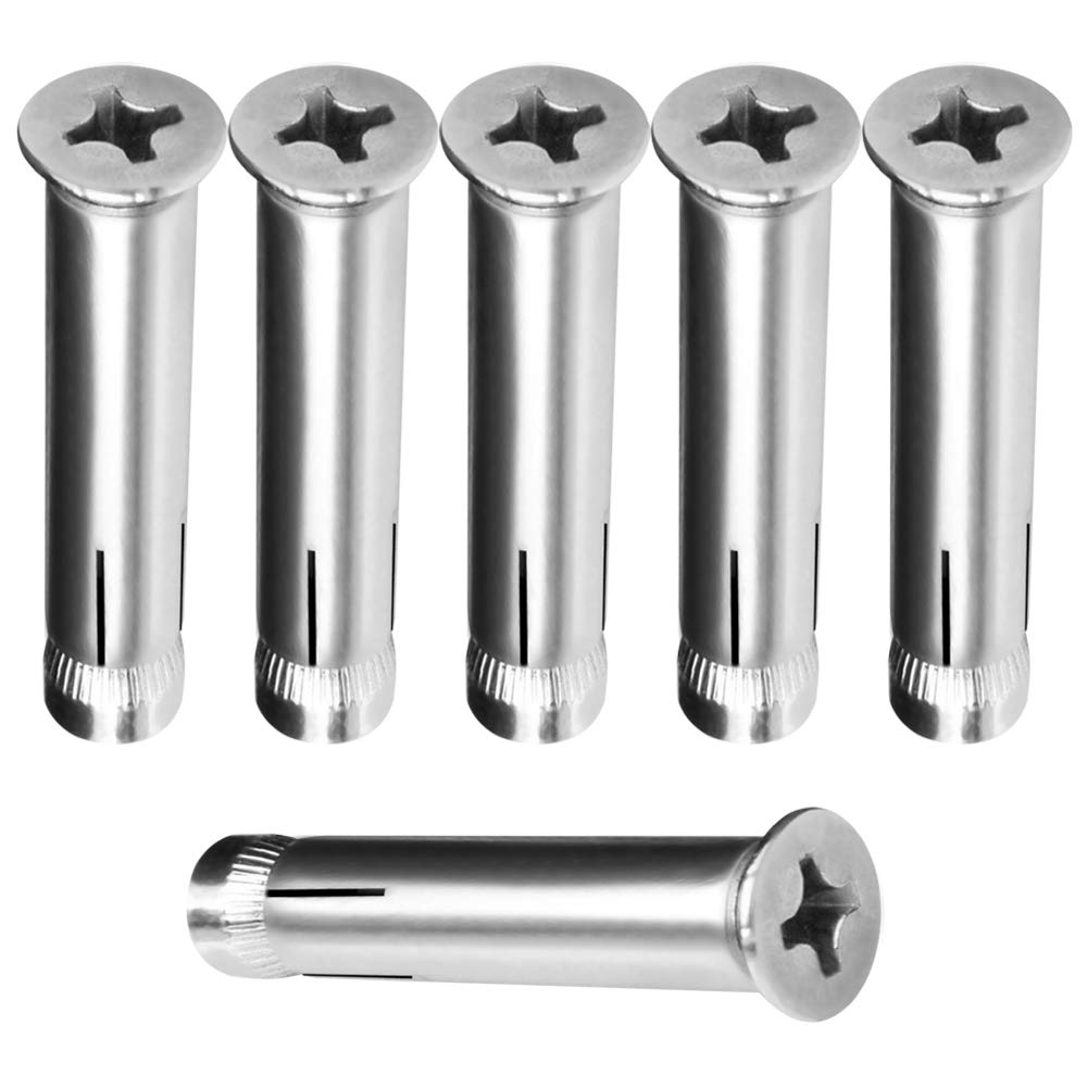 Betonschrauben, Starke Schrauben – Edelstahl-Kreuzkopf, silberfarben,(M8*100)