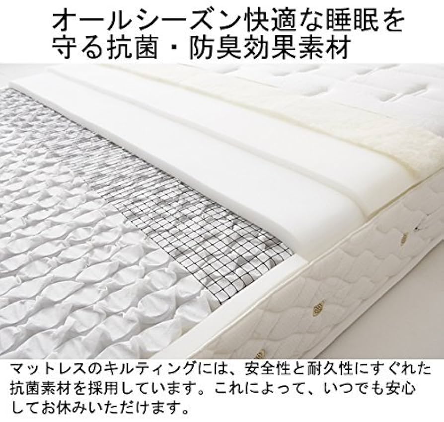 【AME】日本ベッド　シルキーパフ　ダブル　マットレス シルキーパフ | 眠りから暮らしを考える日本ベッド