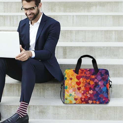 Maletín portátil para laptop 15.6 pulgadas con asas y correa miniatura 2
