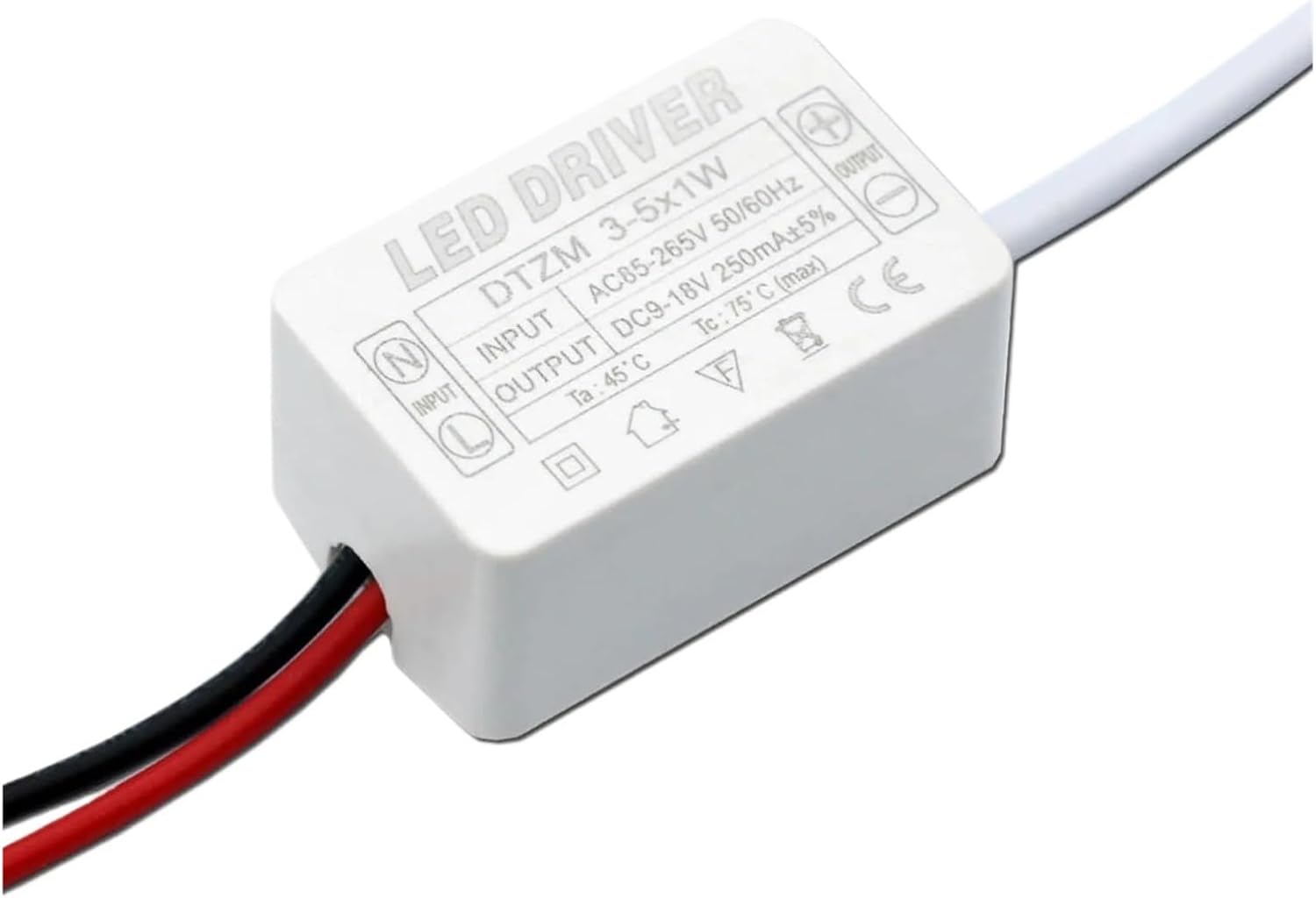 LED Driver AC85-265V 250mA Lighting Transformer