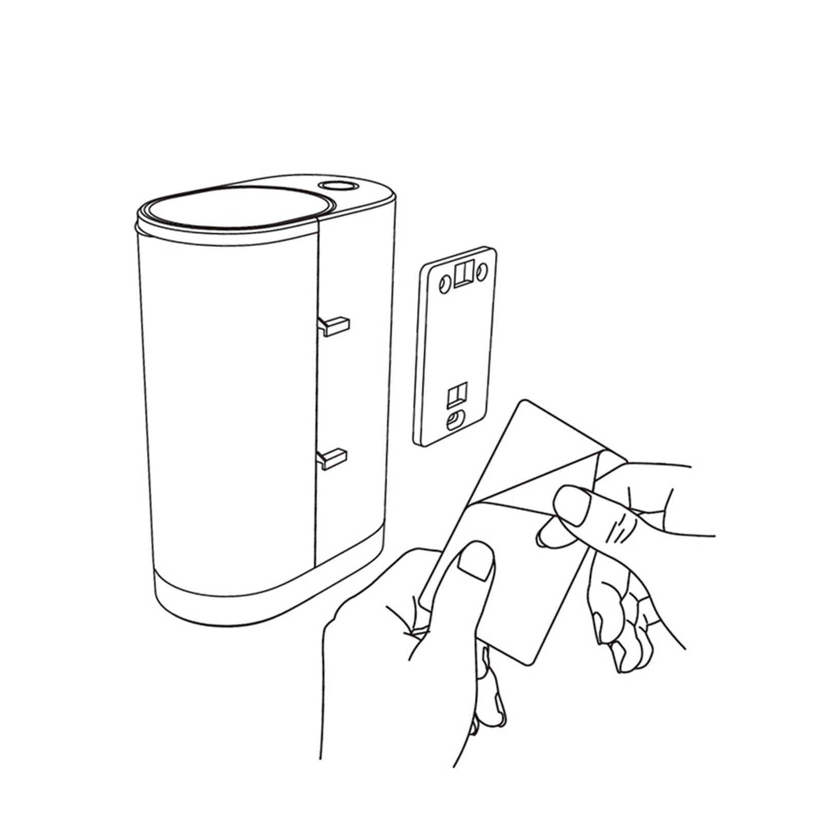 PANGBOER Dispensador de cuidado individual inalámbrico con tecnología de reconocimiento inteligente y contenedor de gran capacidad, producto de higiene verbal familiar