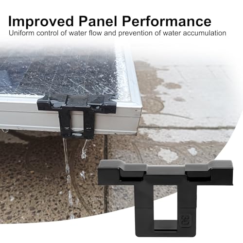 PV Solarpanel Wasserablauf Clips 30mm, 32 Stück Schlammentfernung Clips30mm Entwässerung Clips PV Module Reinigung Klammer für Solarmodule Solar Solar Panel Zubehör