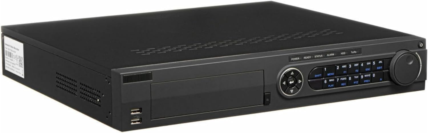 DS-7716NI-I4/16P 16-Channel Network Video Recorder, 12MP IP Camera Resolution, 4K HDMI Output, 16 PoE Ports, 4 SATA Interface, Smart Search, 160Mbps Bandwidth (Renewed)