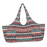La tela suave le permite plegar o rizar su bolsa, y poner la estera de yoga en un estante cuando lo sacas.