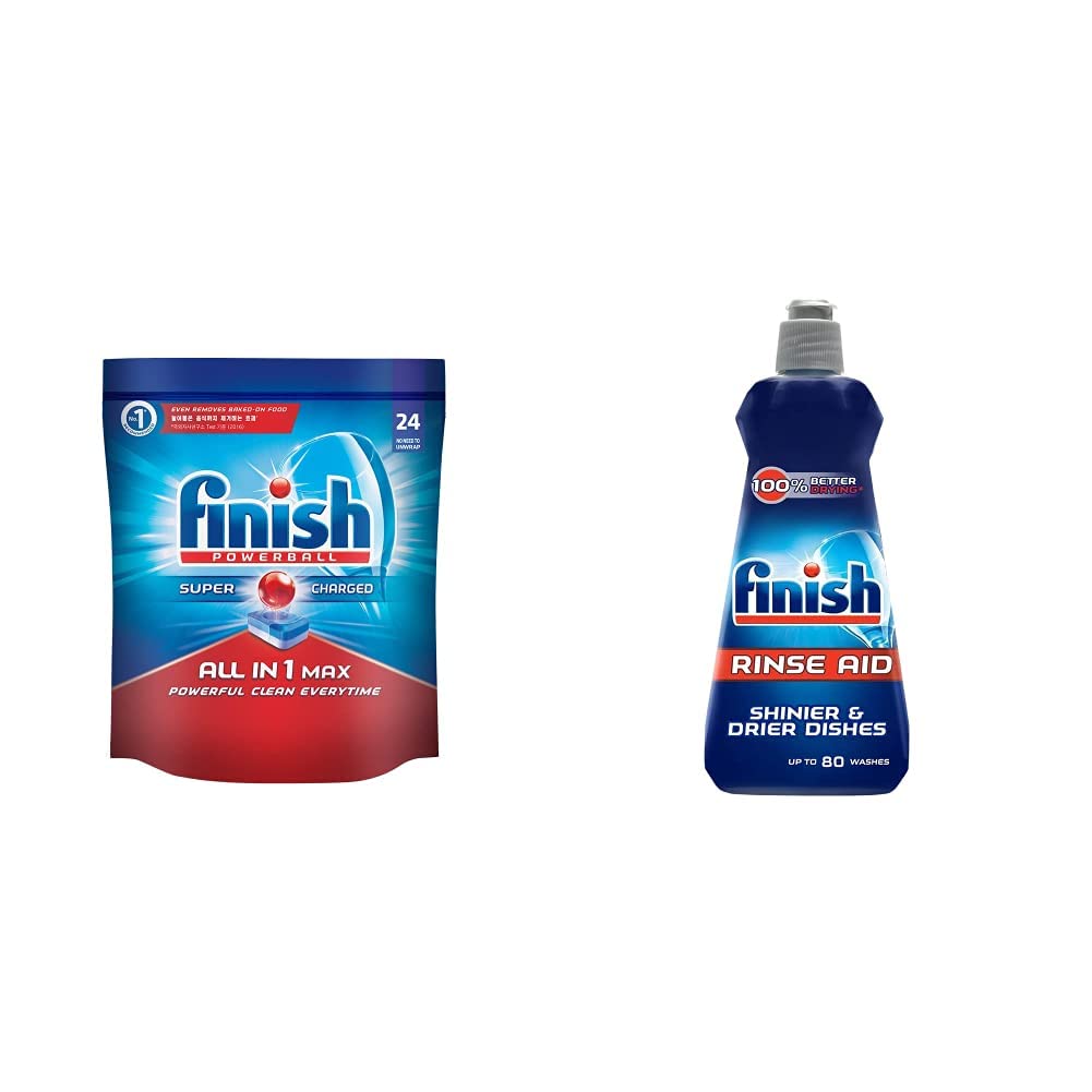 Finish Dishwasher Rinse Aid, Shine & Dry 400 ml & Dishwasher