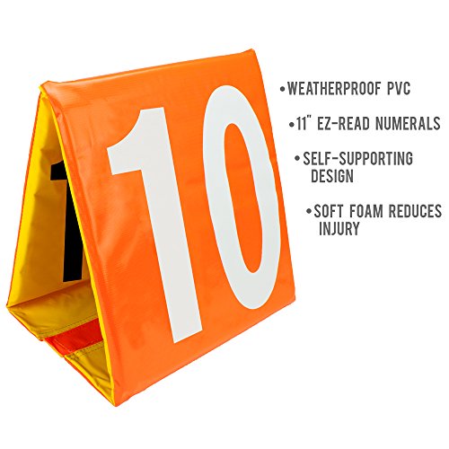 Day & Night Football Yard Markers, Full Set of 11 by Crown Sporting Goods - Thumbnail 5