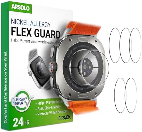Amazon.com: Arsolo [5 Pack] Flex Guard Nickel Metal Allergy Back ...
