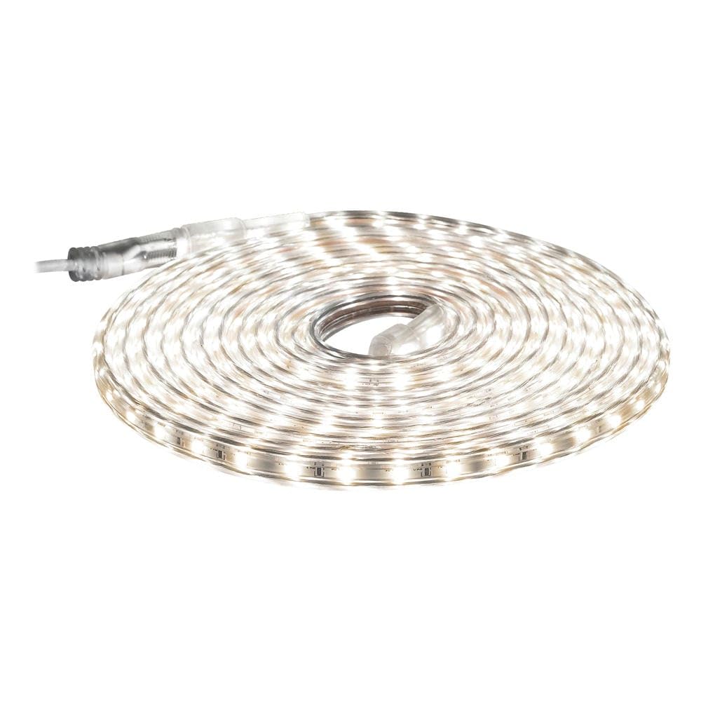 Brightium Taśma LED 230 V, klasa ochrony IP65, wodoszczelna i pyłoszczelna. SMD2835, 5 metrów neutralnego światła idealna do pomieszczeń i na zewnątrz. Zapewnia wydajność i styl.